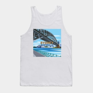 Sydney Harbour Bridge, Australia Tank Top